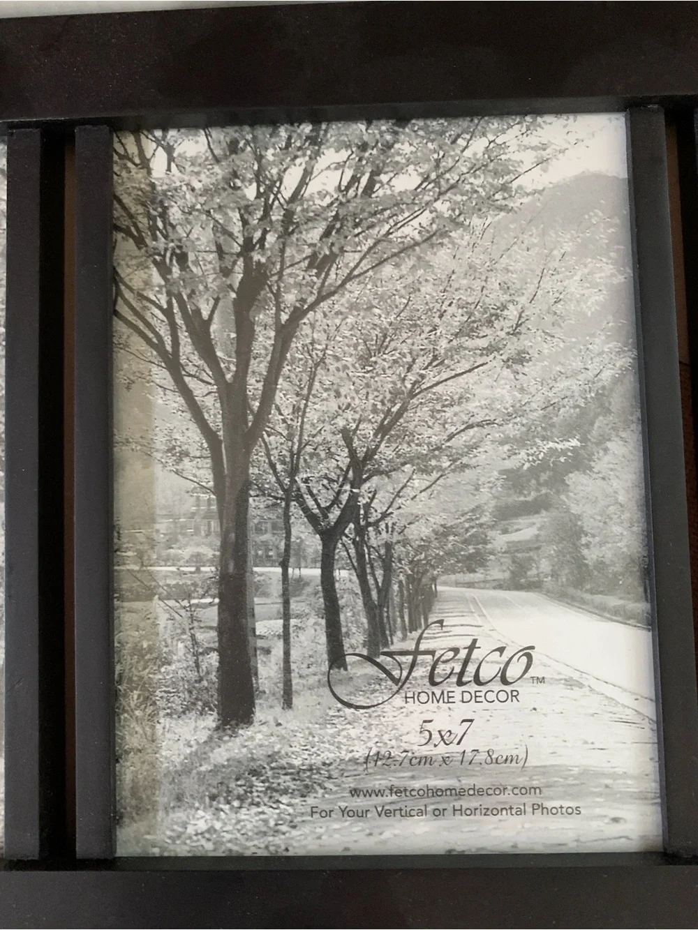 5x7 Photo Frame Matte Black Wood